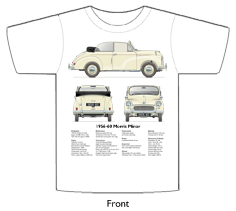 Morris Minor Tourer 1956-60 T-shirt Front